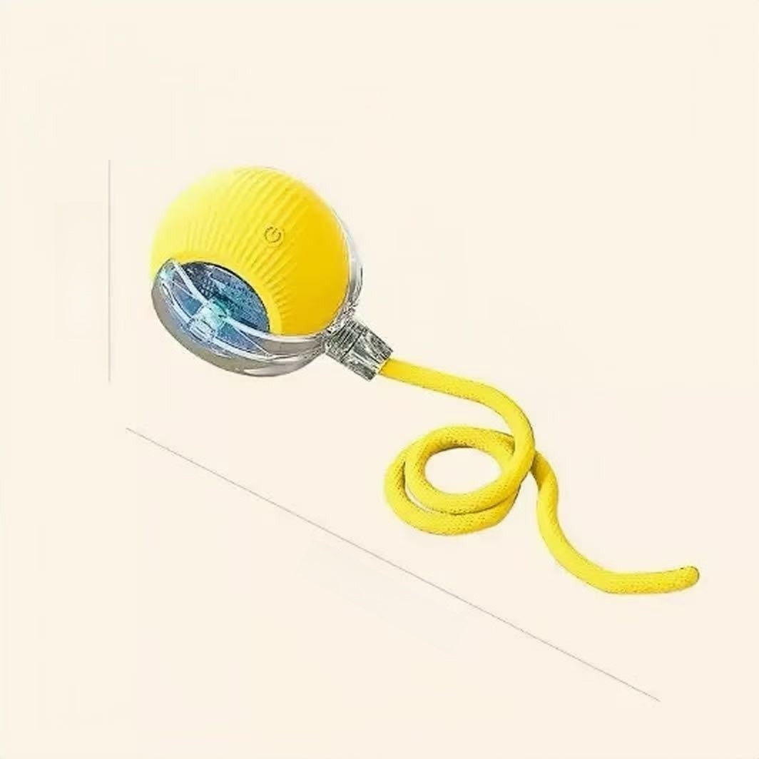Automatic Rolling Cat Toy Ball with Rope