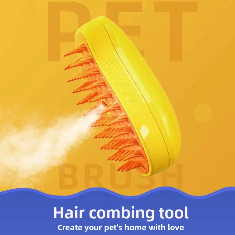 The Steamy Pet Grooming Brush