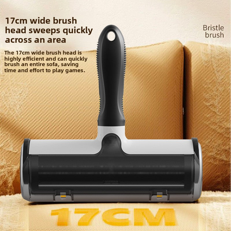 Pet hair roller brush