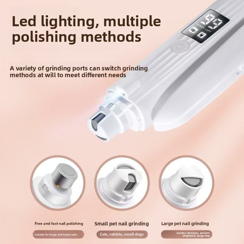 Rechargeable Cat Dog Nail Trimmer and Grinder